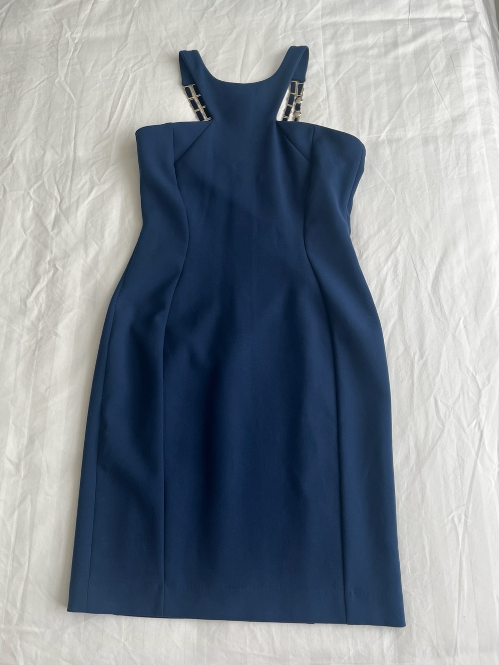 Versace collection Blue Halter Sheath Dress size 44 / size 10